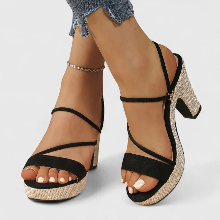 Comfortable Heels for Women with Chunky Heel Cushioned Style