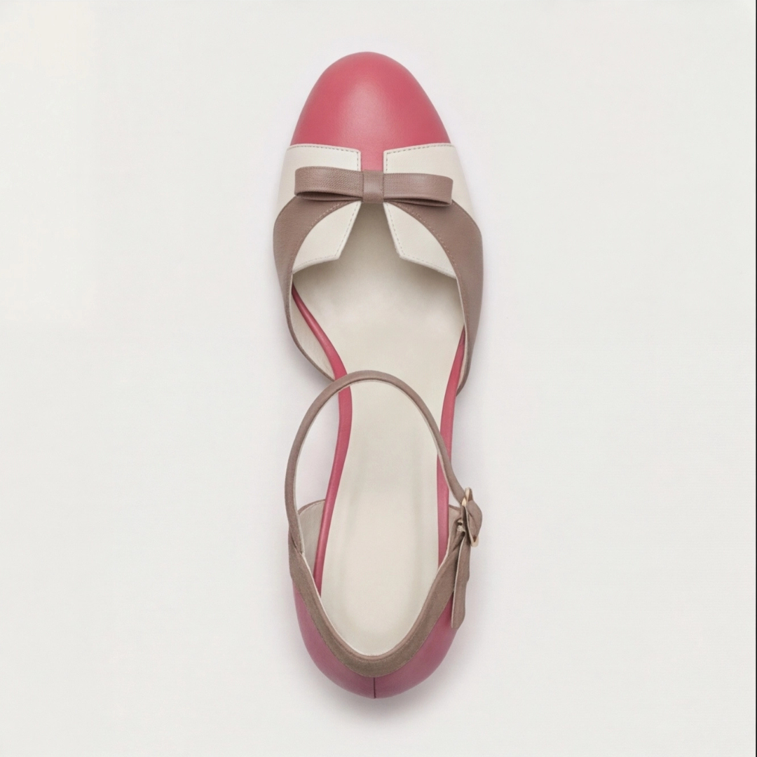 Comfortable Color Block Heels for Women with Cushioned Style