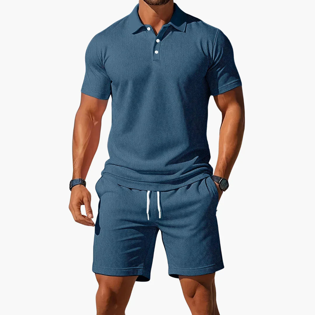 Classic Polo and Shorts Set for Men