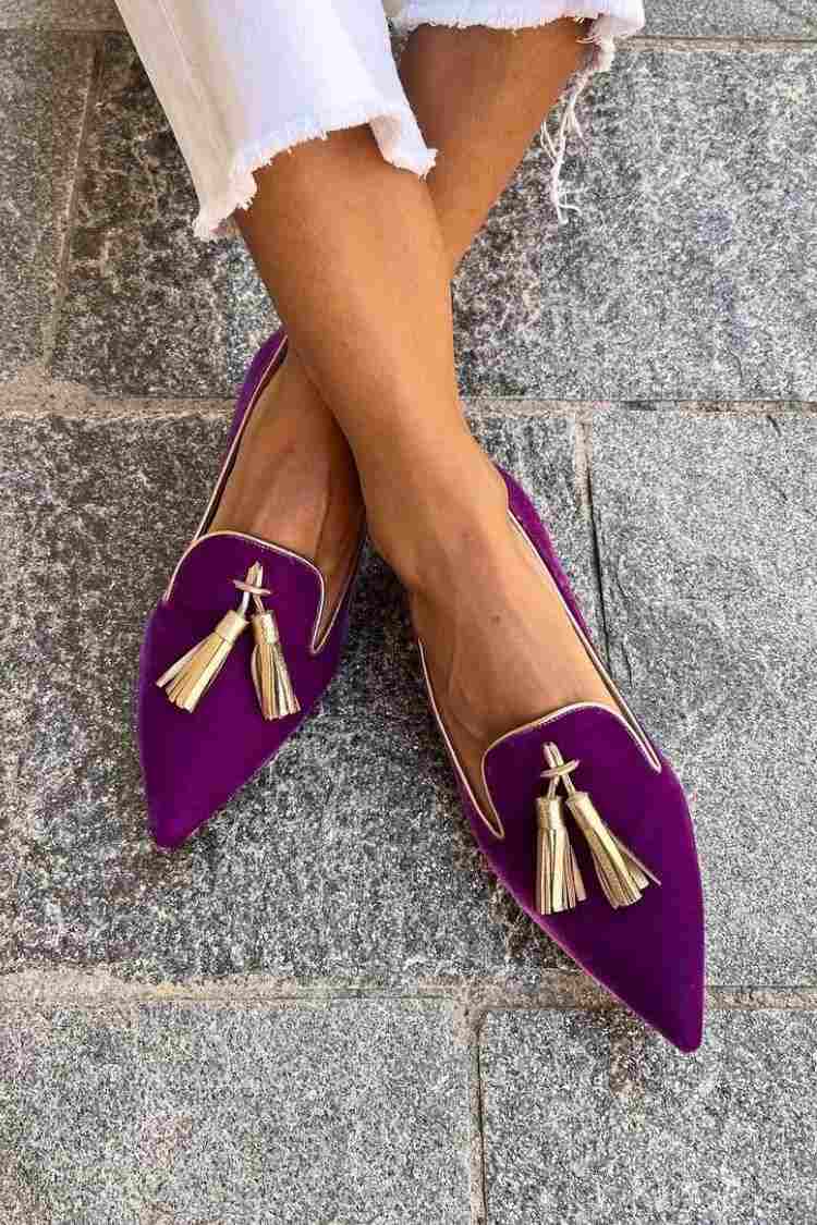 Comfortable Loafers for Women with Tassel Style