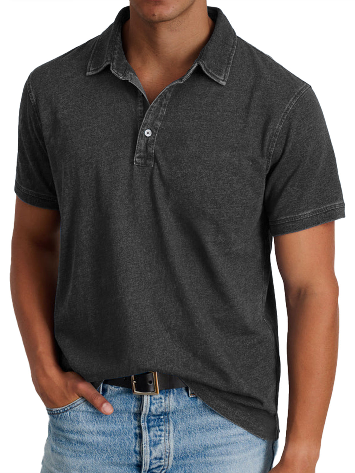 Stylish Flowy Polo Shirt for Men