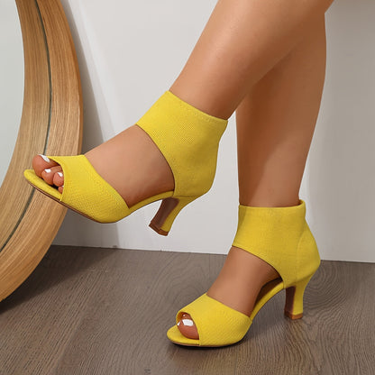 Comfortable Heels for Women with Open Toe Breathable Style