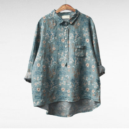 Effortless Flowy Floral Blouse for Women