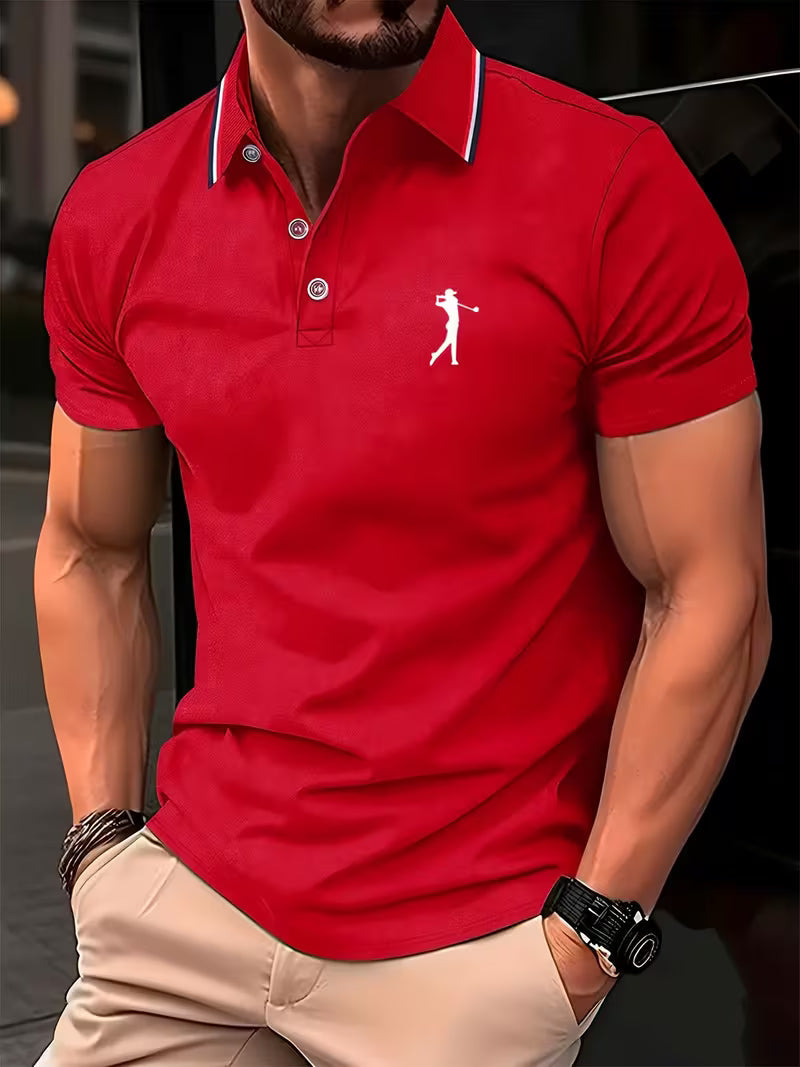 Classic Printed Shirt for Men with Short Sleeve