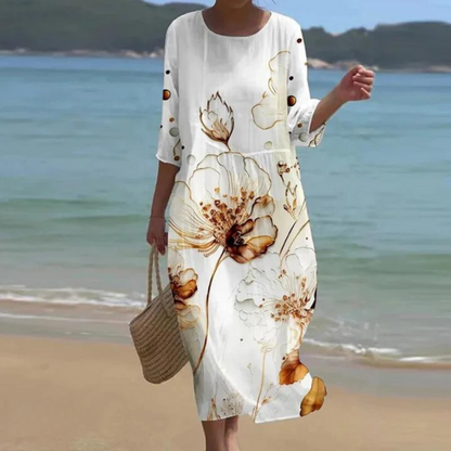 Elegant Floral Maxi Dress for Women