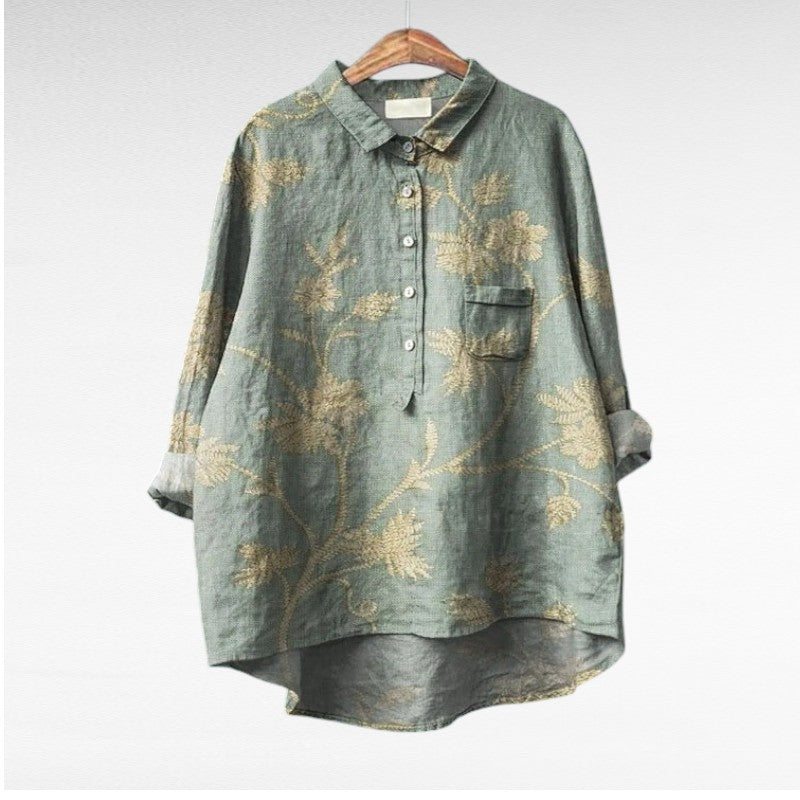 Effortless Flowy Floral Blouse for Women