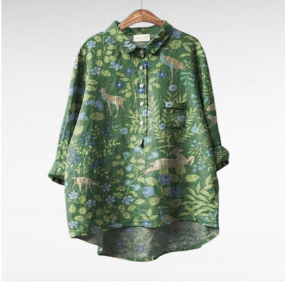 Effortless Flowy Floral Blouse for Women