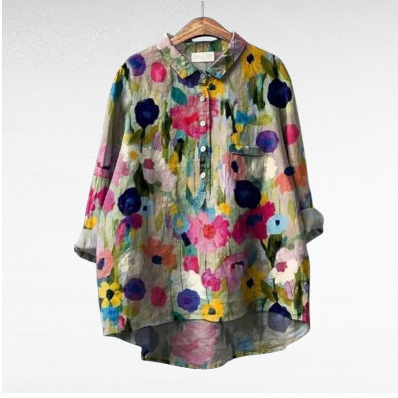 Effortless Flowy Floral Blouse for Women