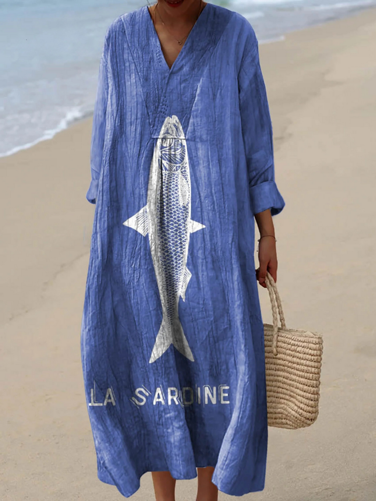 Effortless Blue Dress for Women