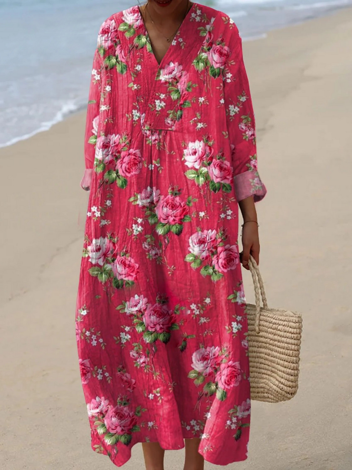 Stylish Floral Mini Dress for Women with Vintage Casual Style