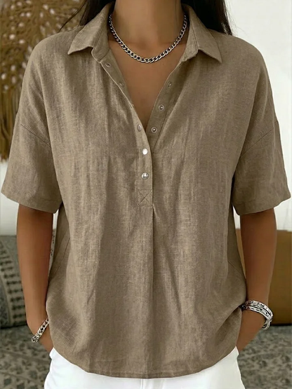 Stylish Blouse for Women with Button Up