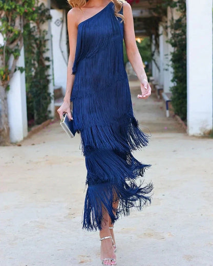 Stylish Mini Dress for Women with Asymmetrical Hem