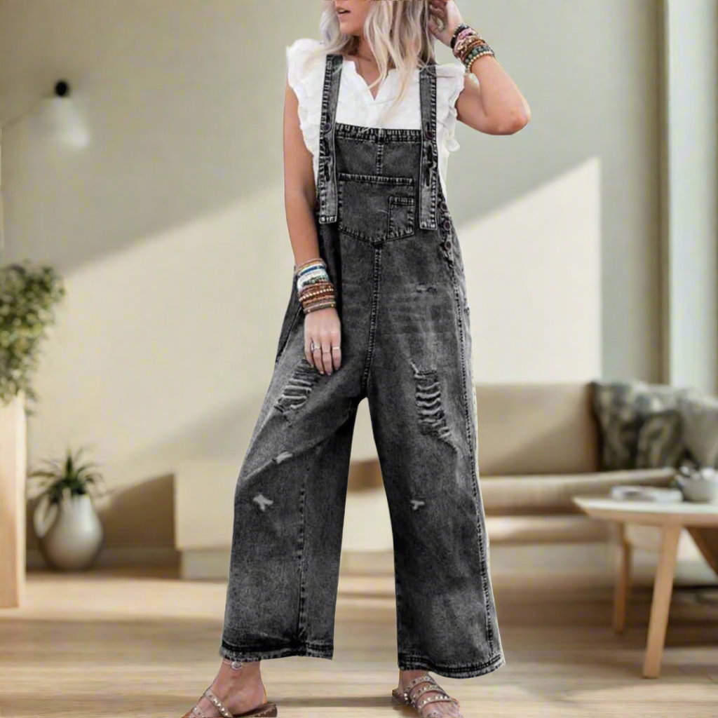 Stylish Jumpsuit for Women with Vintage Casual Style