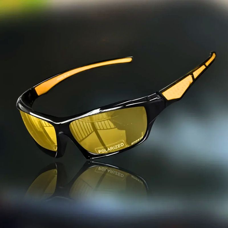 Comfortable Sunglasses for Men with Polarized Shield Design