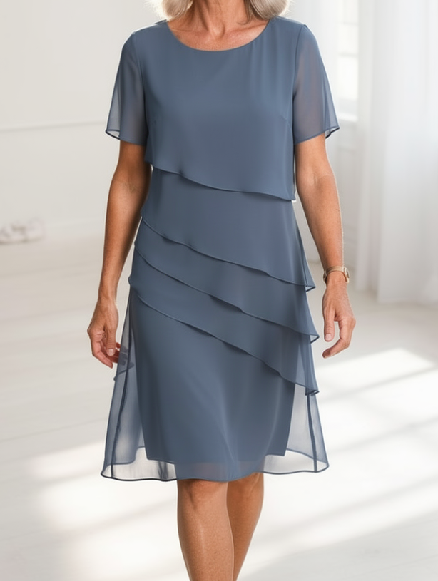 Stylish Mini Dress for Women with Layered