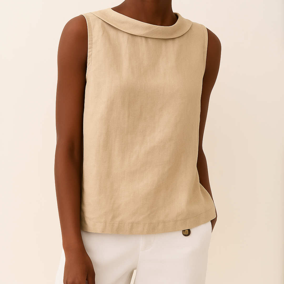 Stylish Blouse for Women with Sleeveless Casual Style