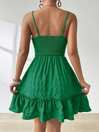 Effortless Mini Dress for Women with Ruched Casual Style