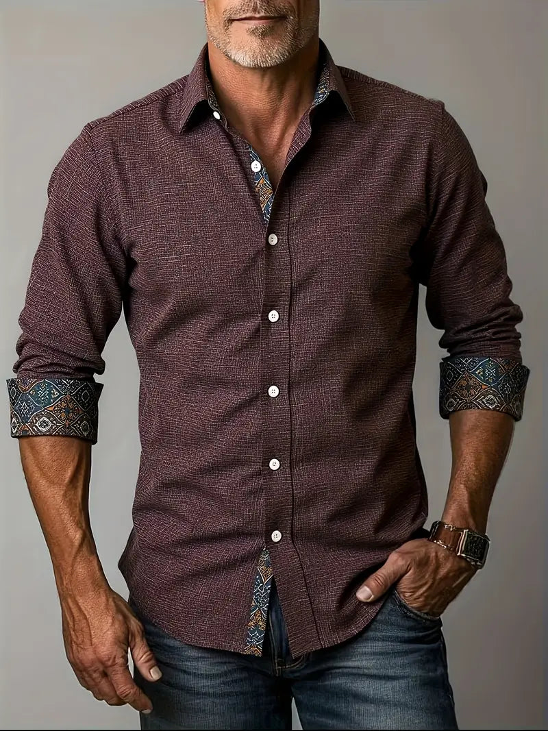 Comfortable Flowy Button Down Shirt for Men