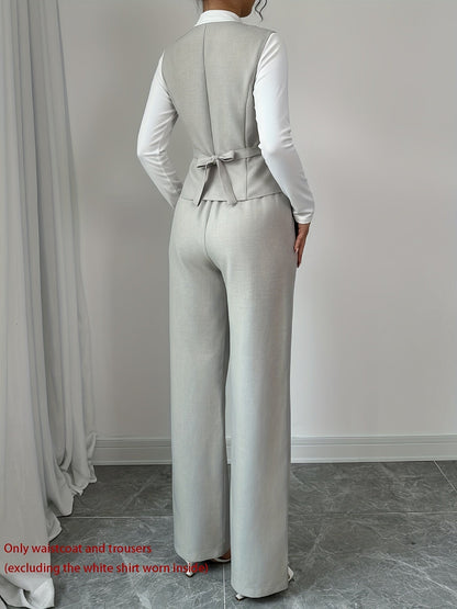 Comfortable Two Piece Set for Women with Wide Leg