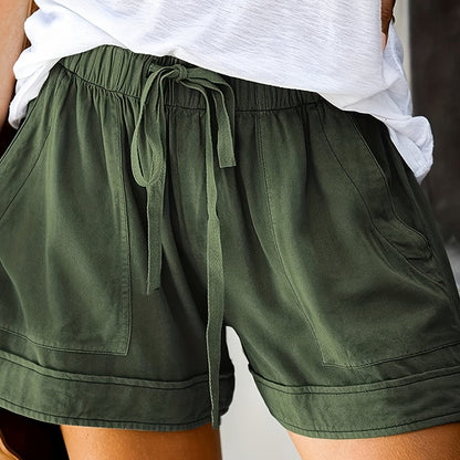 Stylish Shorts for Women with Drawstring Pockets