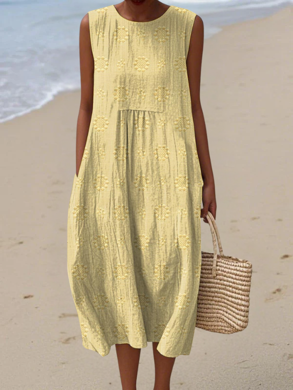 Elegant Embroidered Midi Dress for Women