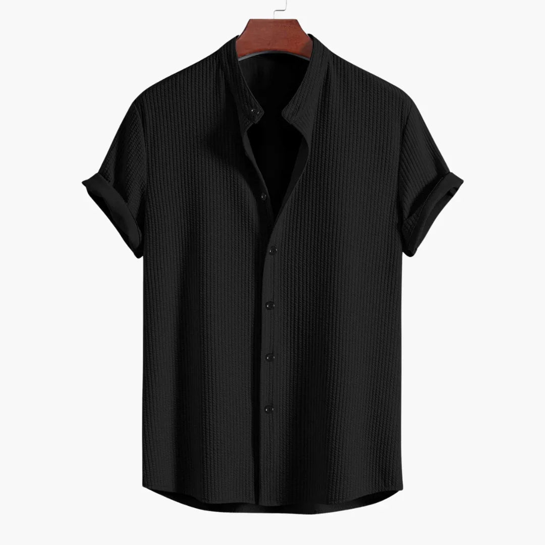 Comfortable Shirt for Men with Stand Collar