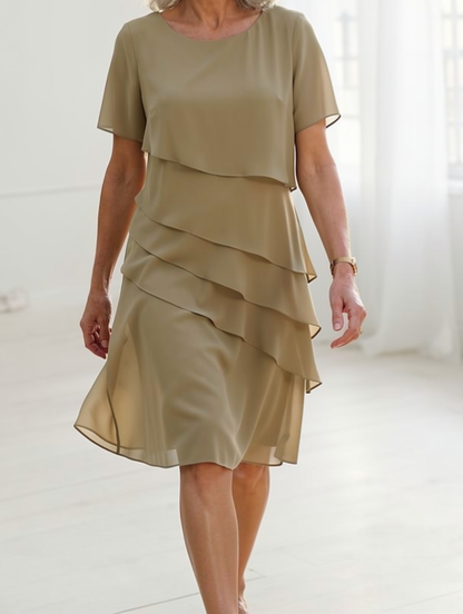 Stylish Mini Dress for Women with Layered