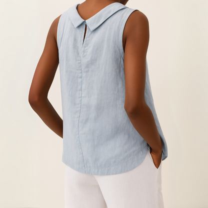 Stylish Blouse for Women with Sleeveless Casual Style