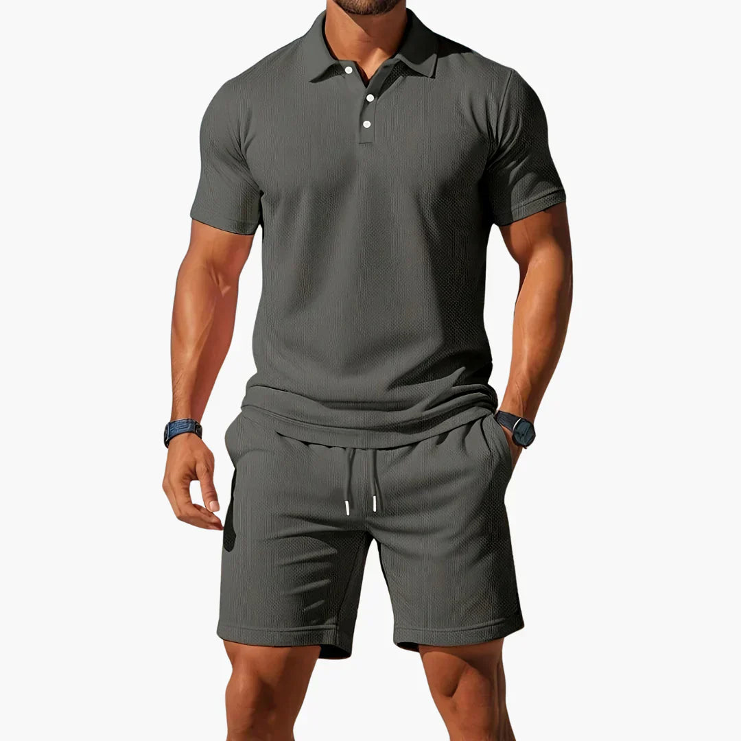 Classic Polo and Shorts Set for Men