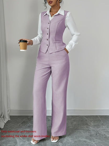 Comfortable Two Piece Set for Women with Wide Leg