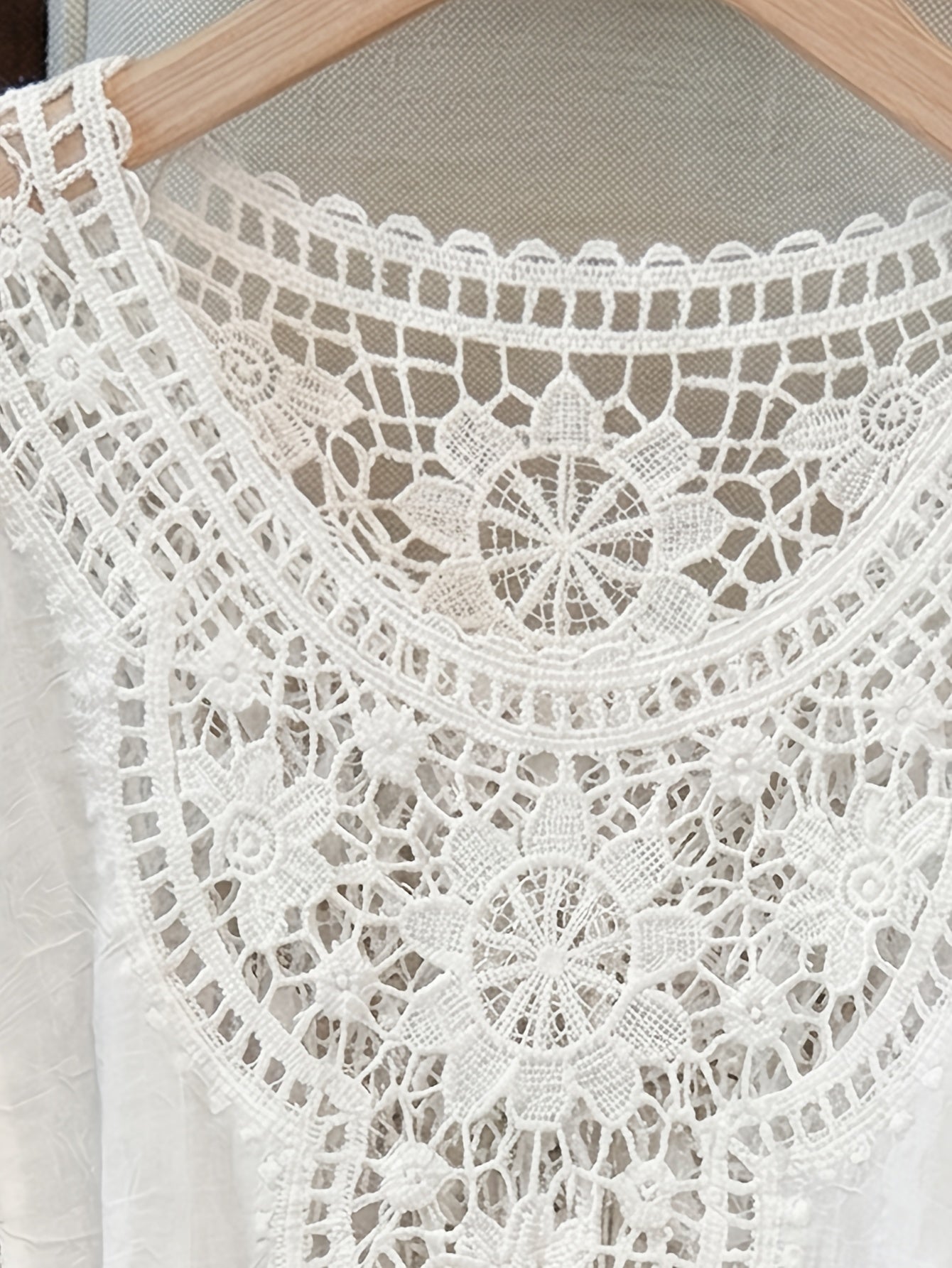 Effortless Ivory Poncho Shirts for Women with Crochet Fringe Hem Style