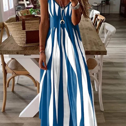 Effortless Maxi Dress for Women with V Neck