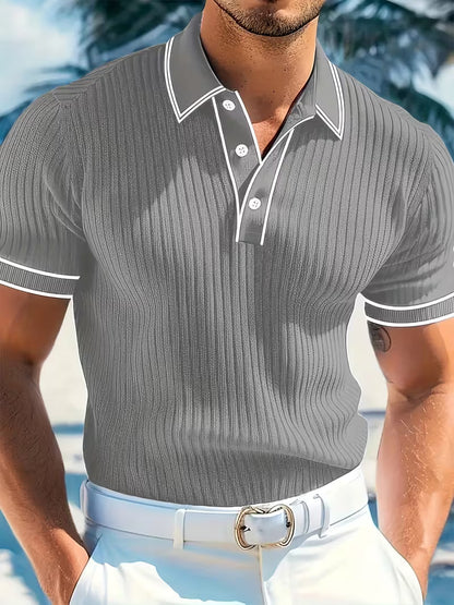 Effortless Polo Shirt for Men with Short Sleeve