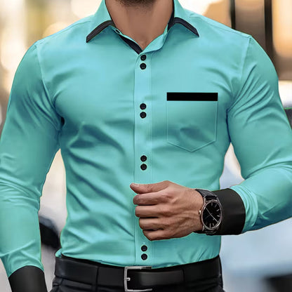 Classic Button Down Shirt for Men with Collared Casual Style