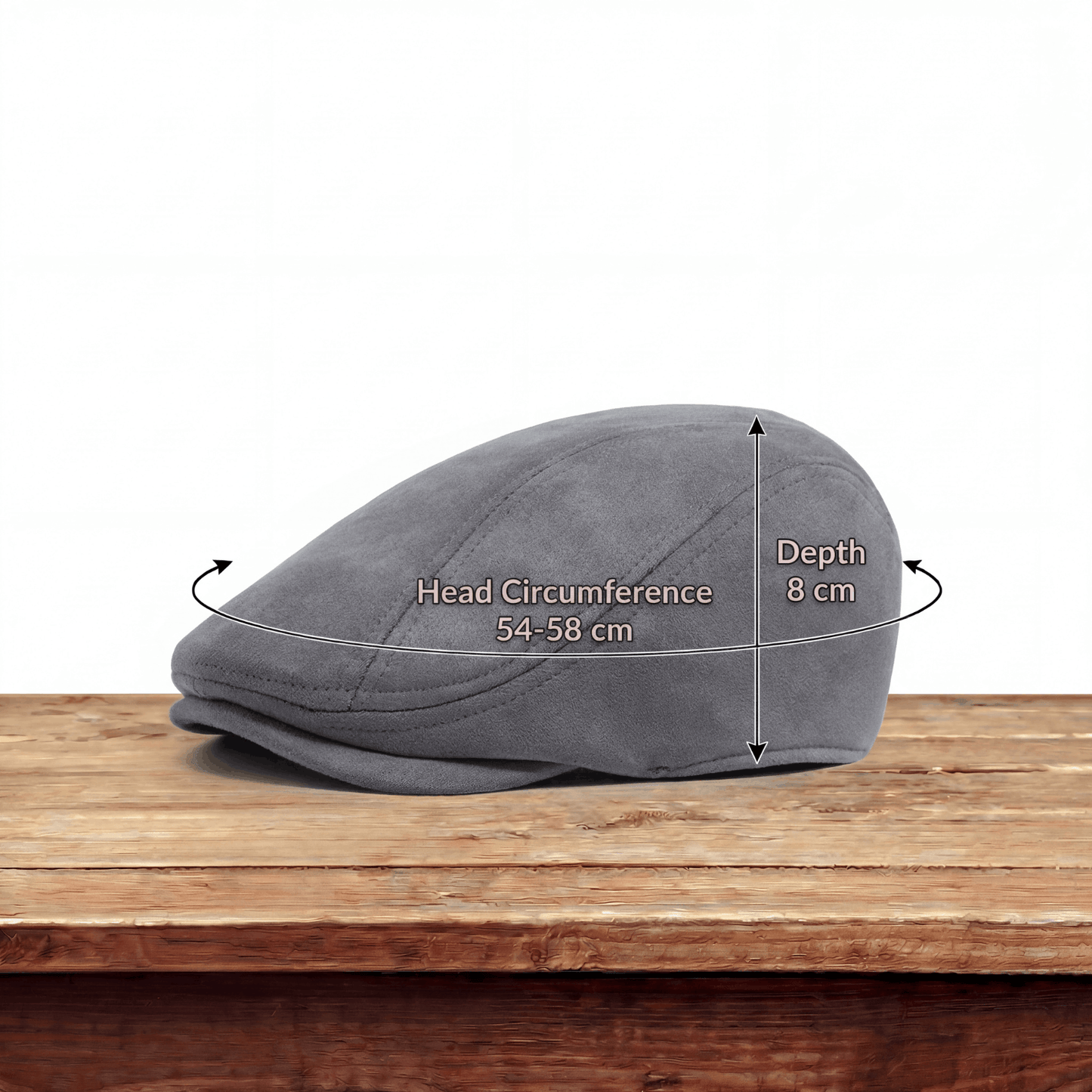 Classic Suede Cap for Men with Vintage Design