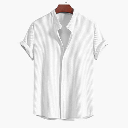 Comfortable Shirt for Men with Stand Collar