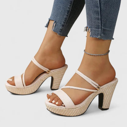 Comfortable Heels for Women with Chunky Heel Cushioned Style