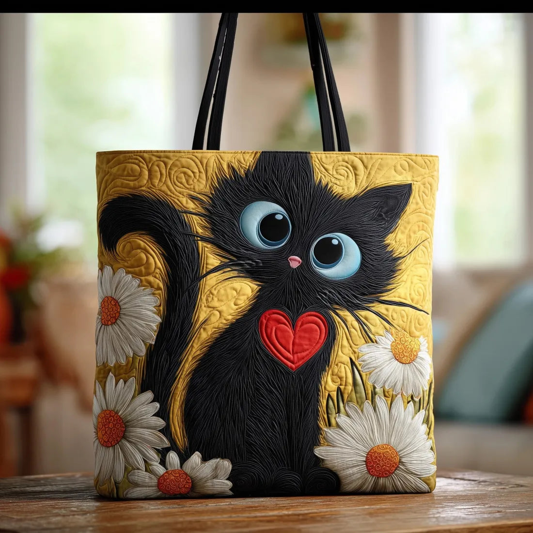 Stylish Tote Bag for Women with Adorable Cat Design