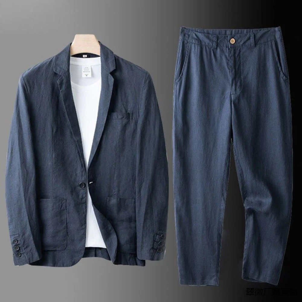 Effortless Cardigan and Trouser Set for Men