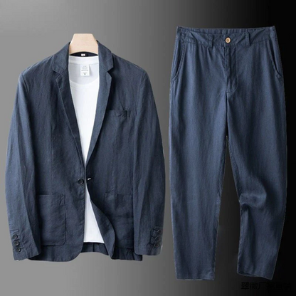 Effortless Cardigan and Trouser Set for Men