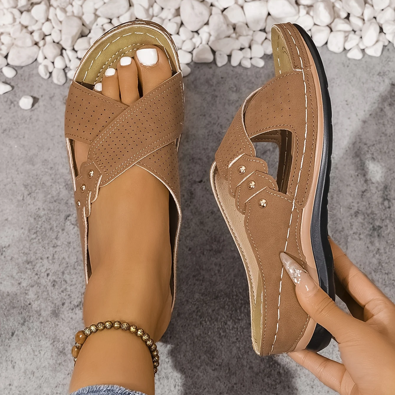 Comfortable Orthopedic Sandals for Women with Wedge Style