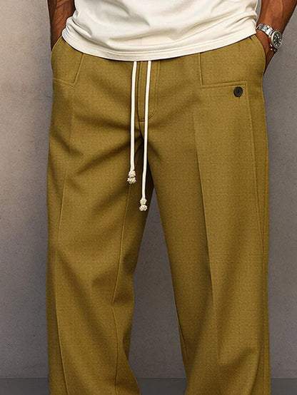 Stylish Lace Pants for Men with Drawstring Casual Style