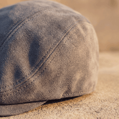 Classic Suede Cap for Men with Vintage Design