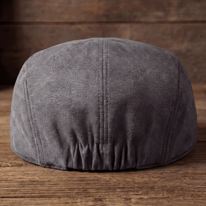 Classic Suede Cap for Men with Vintage Design