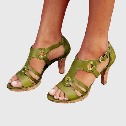 Comfortable Heels for Women with Buckle Orthopedic Style