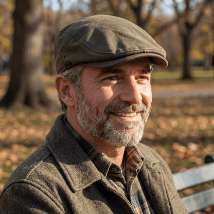 Comfortable Cap for Men with Retro Driver Design