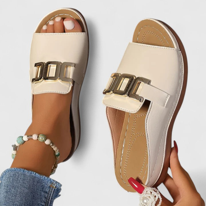 Comfortable Orthopedic Sandals for Women with Buckle Cushioned Arch Support Style