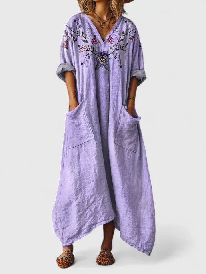 Elegant Mini Dress for Women with Pocket Casual Style