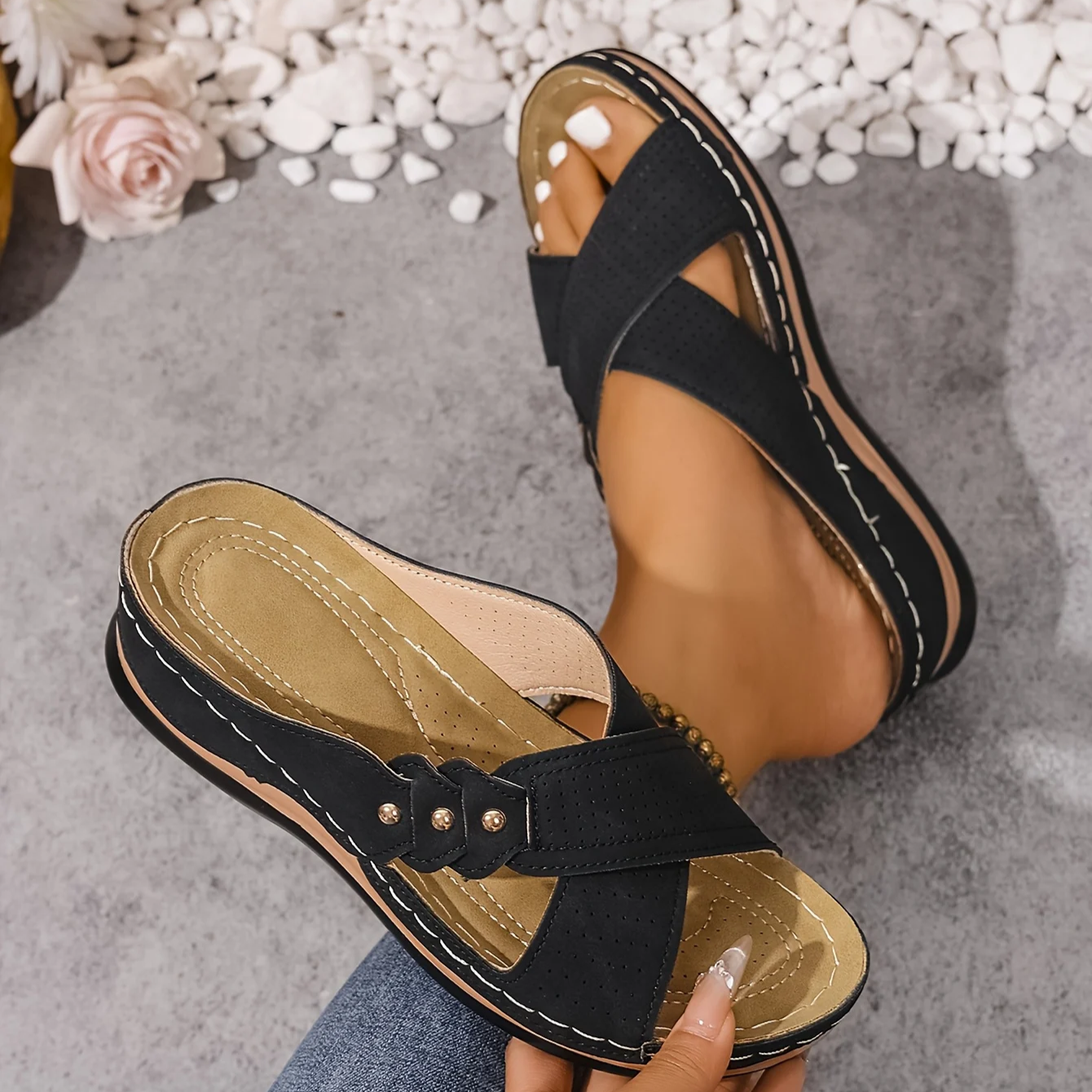 Comfortable Orthopedic Sandals for Women with Wedge Style