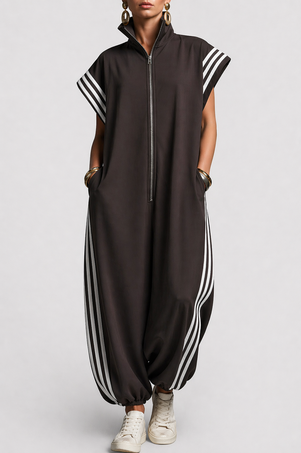 Comfortable Jumpsuit for Women with Sleeveless Casual Style